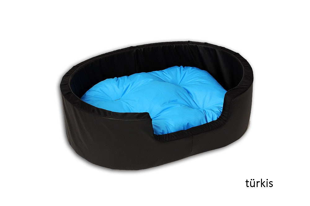 Hundebett / Katzensofa 100x70cm Kunstleder mit Kissen