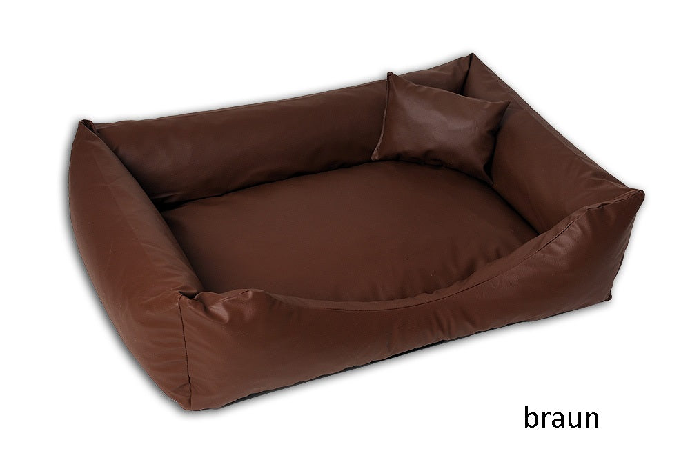 Hundebett aus Kunstleder L-XXXL