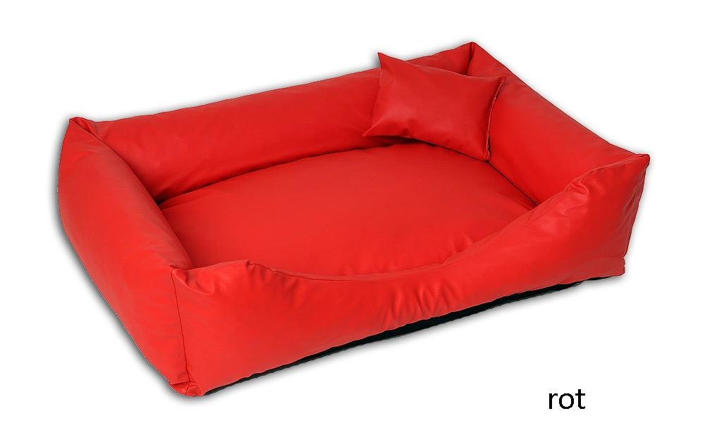 Hundebett aus Kunstleder L-XXXL