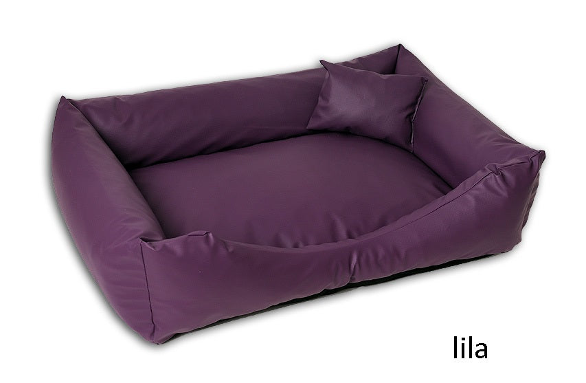 Hundebett aus Kunstleder L-XXXL