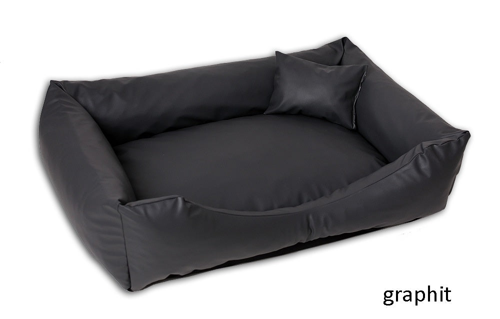 Hundebett aus Kunstleder L-XXXL