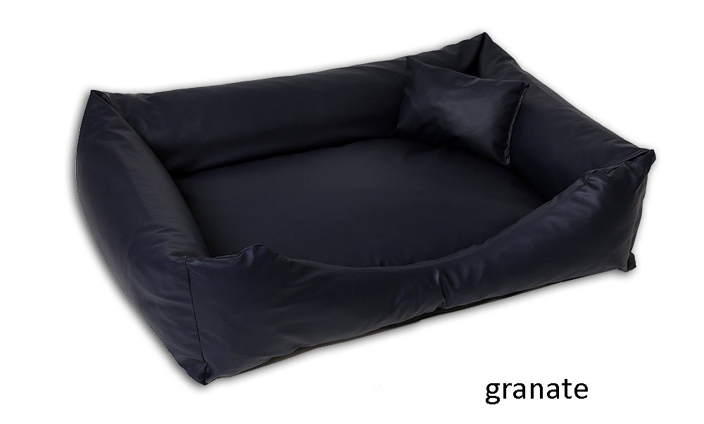 Hundebett aus Kunstleder L-XXXL