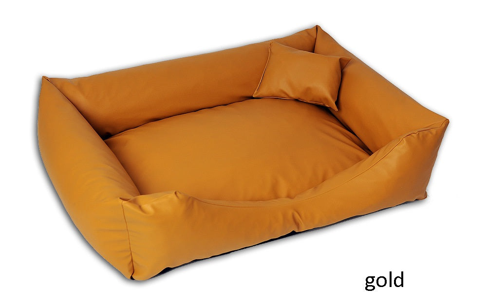 Hundebett aus Kunstleder L-XXXL