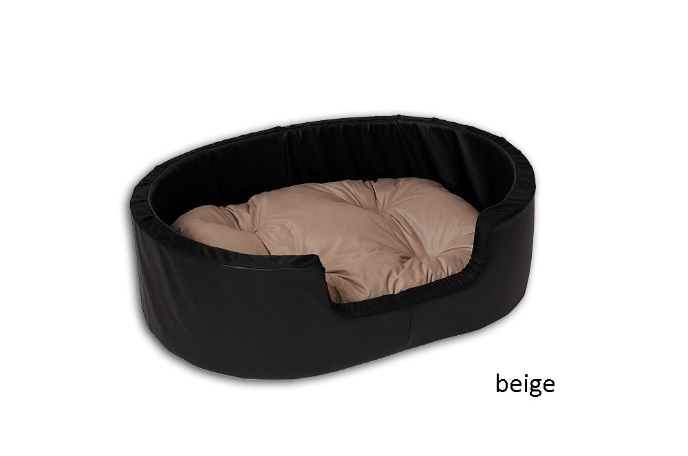 Hundebett / Katzensofa 100x70cm Kunstleder mit Kissen