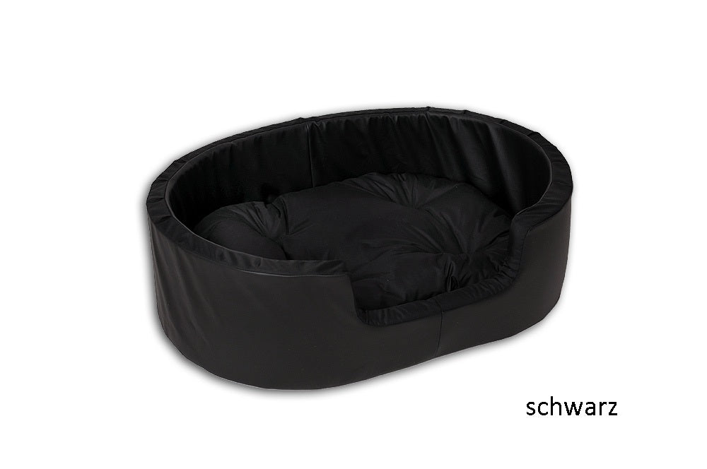 Hundebett / Katzensofa 100x70cm Kunstleder mit Kissen
