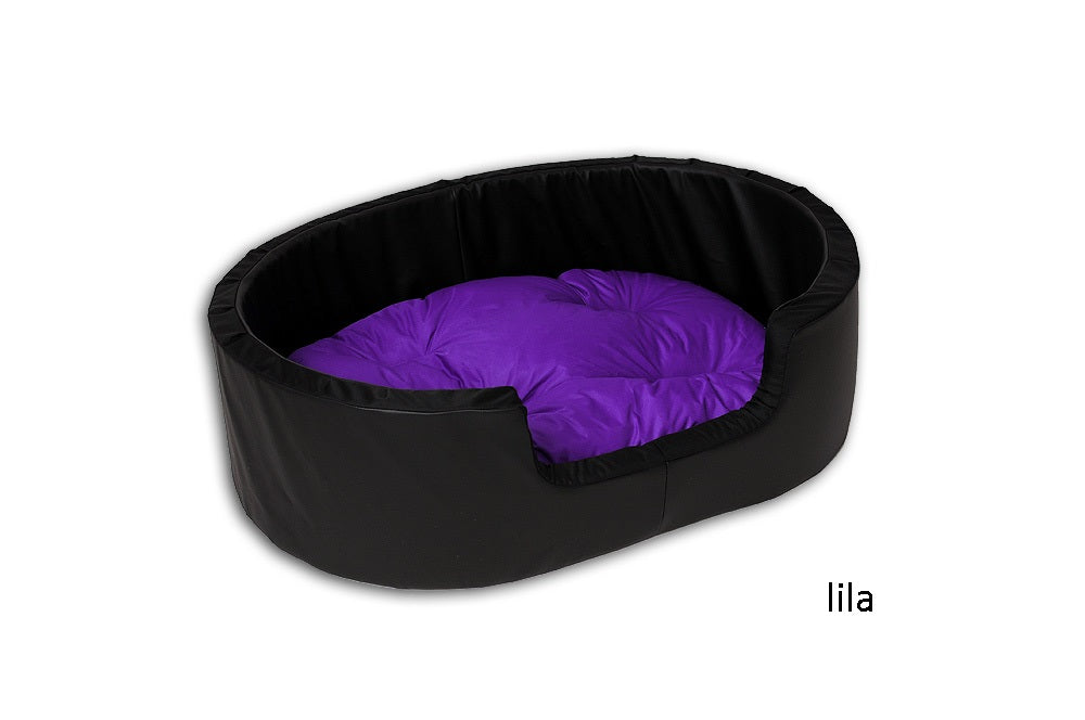 Hundebett / Katzensofa 100x70cm Kunstleder mit Kissen