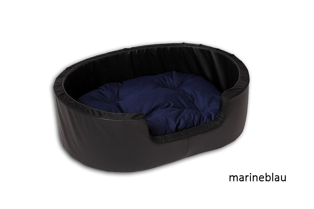 Hundebett / Katzensofa 100x70cm Kunstleder mit Kissen