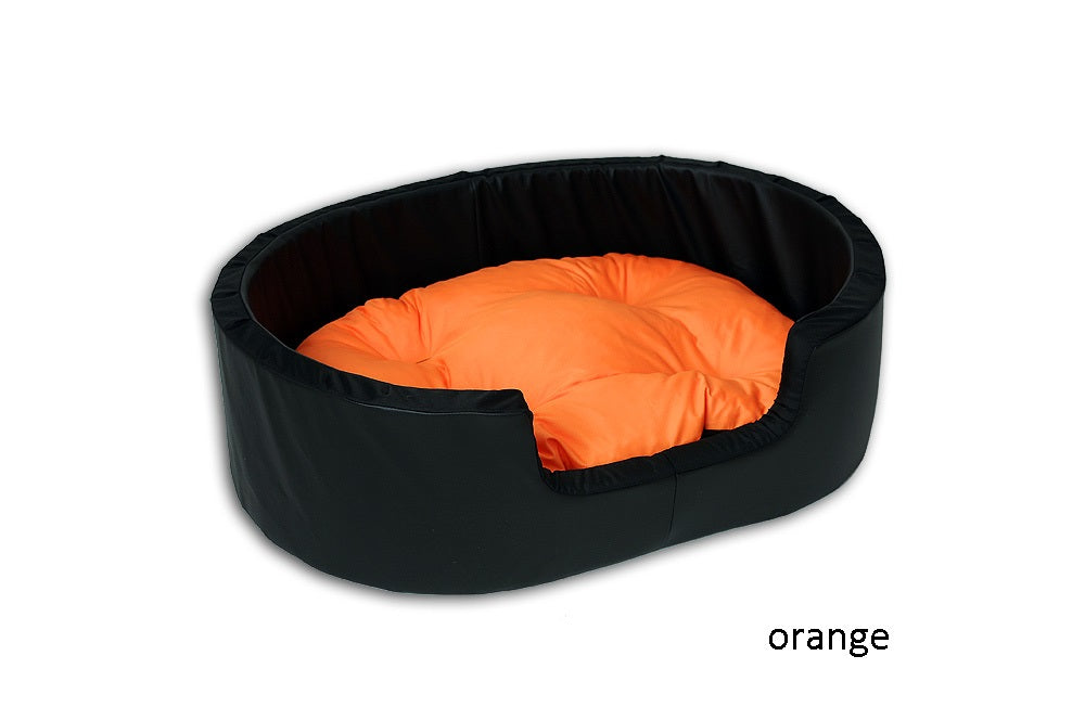 Hundebett / Katzensofa 100x70cm Kunstleder mit Kissen