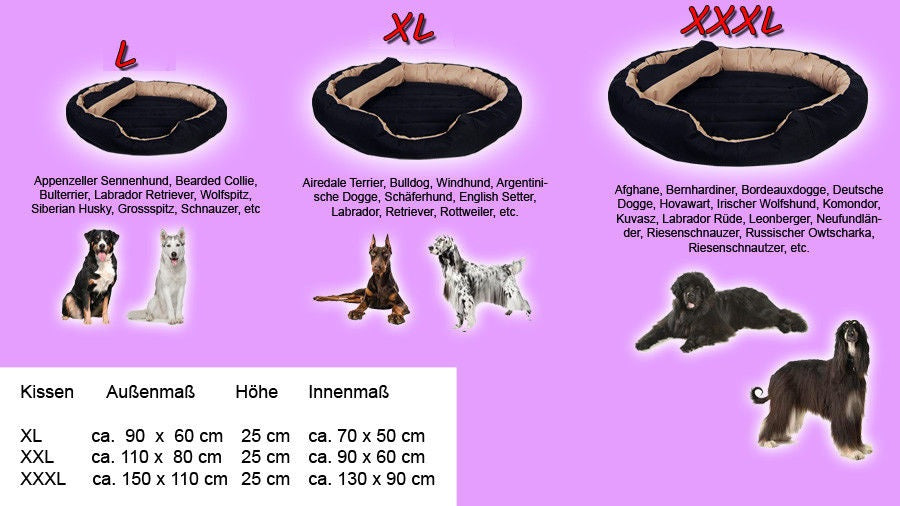 4in1 In- und Outdoor Hundebett L-XXXL